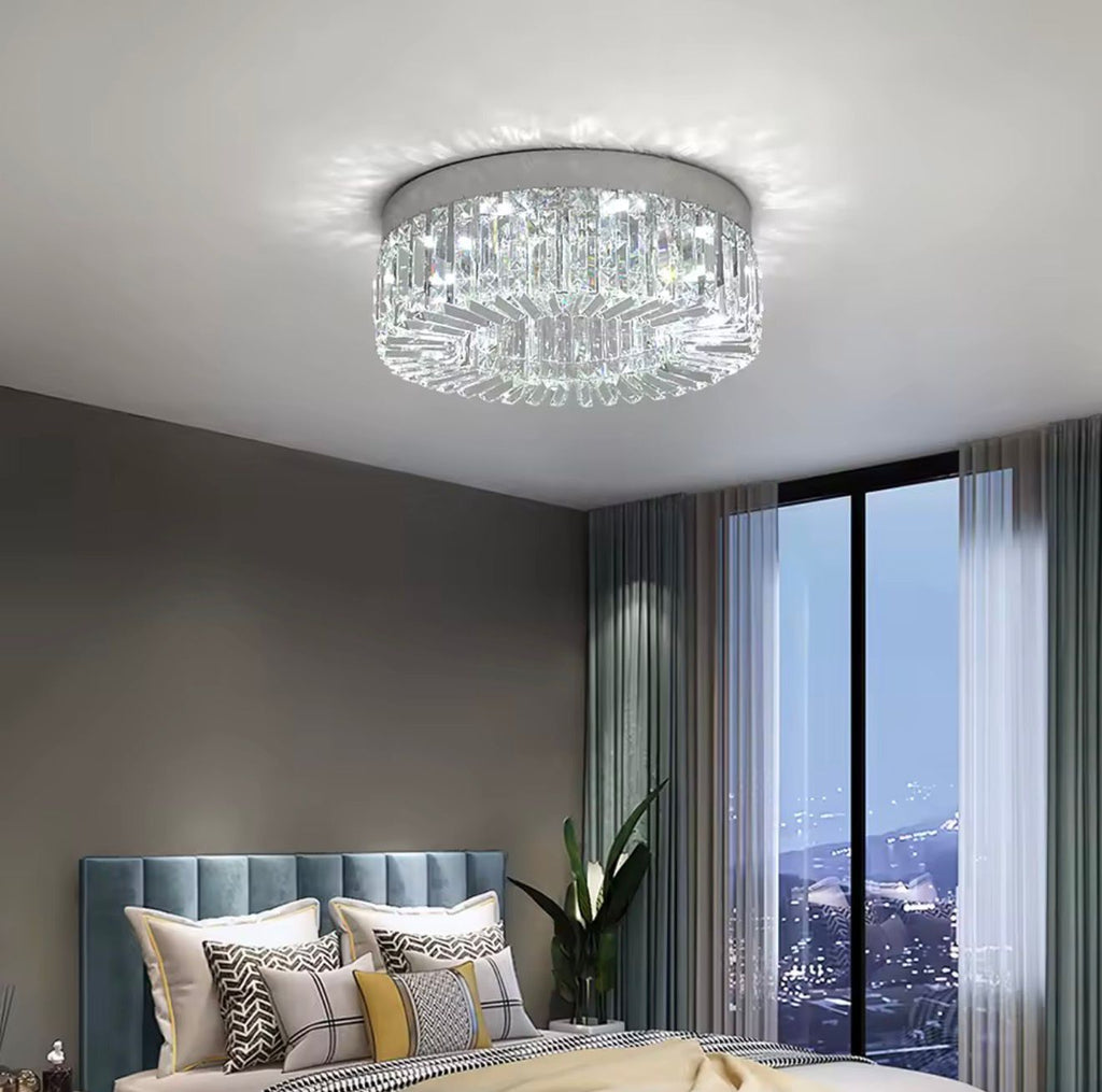 Crystal Ceiling Lamp Living Room Gold Luxury Modern Chandeliers Decoration Led Ceiling Lights Lighting Fixture Diameter 40 50cm