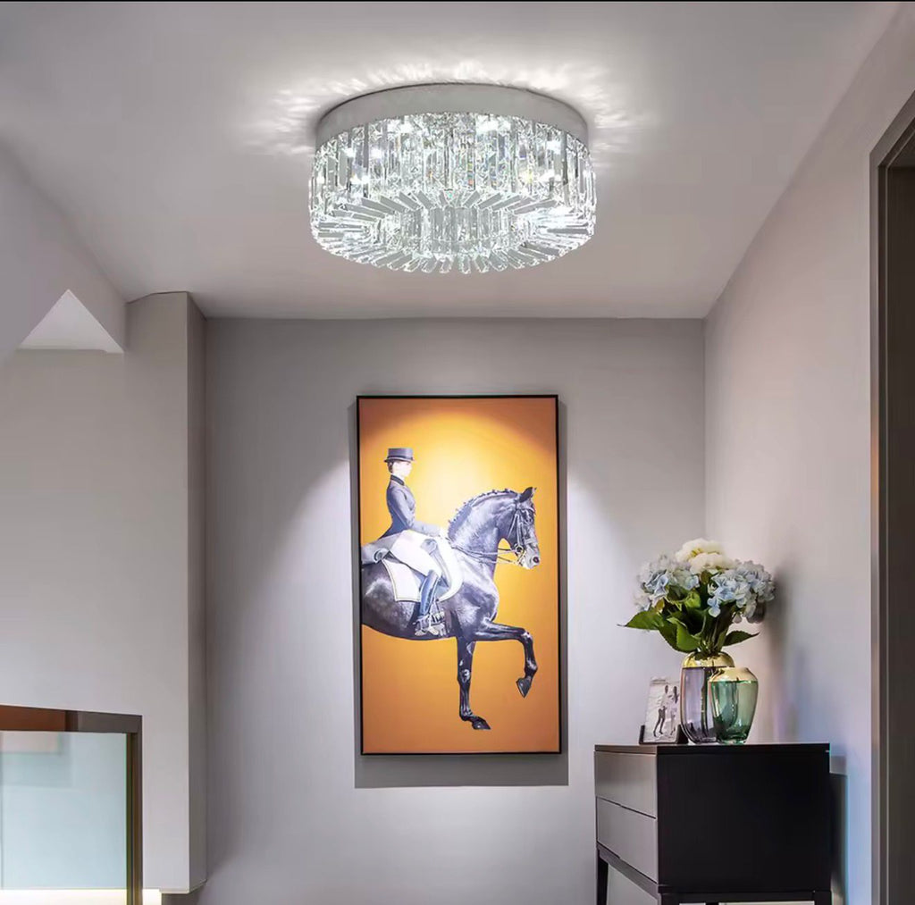 Crystal Ceiling Lamp Living Room Gold Luxury Modern Chandeliers Decoration Led Ceiling Lights Lighting Fixture Diameter 40 50cm