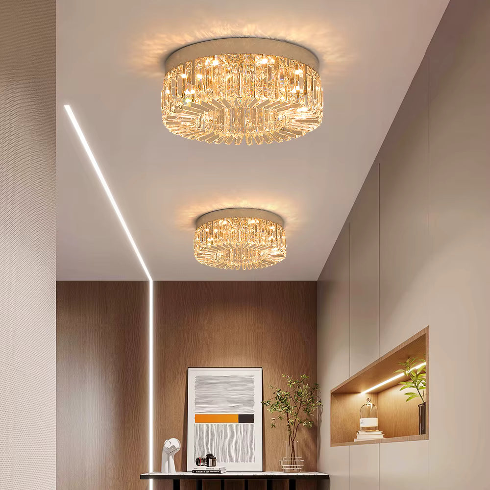 Crystal Ceiling Lamp Living Room Gold Luxury Modern Chandeliers Decoration Led Ceiling Lights Lighting Fixture Diameter 40 50cm