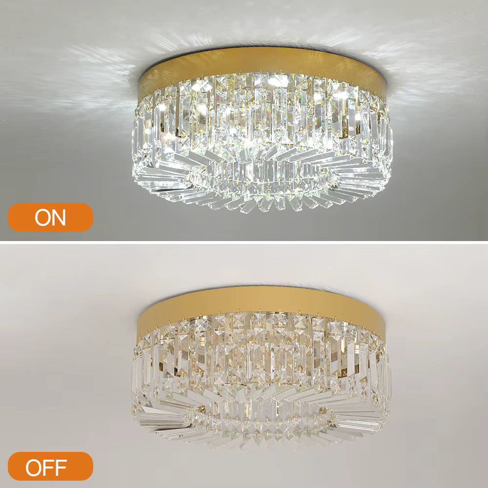 Crystal Ceiling Lamp Living Room Gold Luxury Modern Chandeliers Decoration Led Ceiling Lights Lighting Fixture Diameter 40 50cm