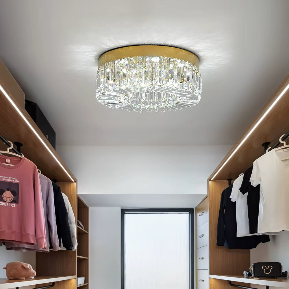 Crystal Ceiling Lamp Living Room Gold Luxury Modern Chandeliers Decoration Led Ceiling Lights Lighting Fixture Diameter 40 50cm