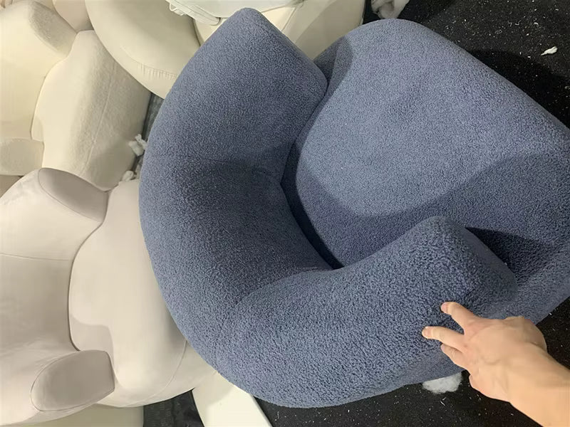 Luxury Designer Lambswool Accent Chair – Modern Living Room & Bedroom Armchair