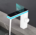 Digital Display Bathroom Basin Faucet Intelligent LED Brass Deck Mounted Washbasin Crane Hot Cold Water Mixer Sink Vanity Tap